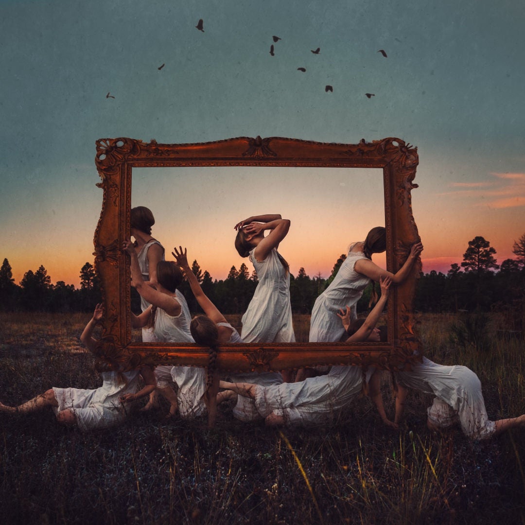 “Art as Commodity” self-portrait by Brooke Shaden, 2024