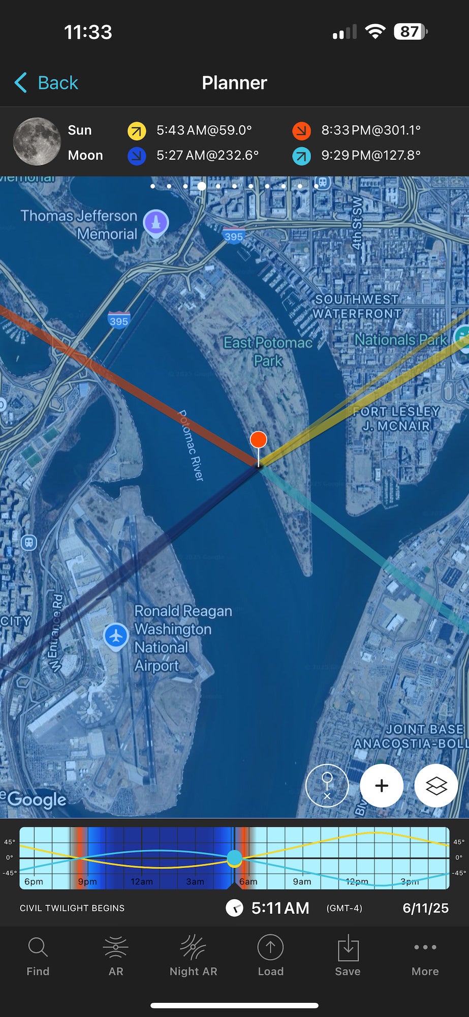 Drew Geraci uses the PhotoPills app to track the strawberry moon Drew Geraci uses the PhotoPills app to track the strawberry moon