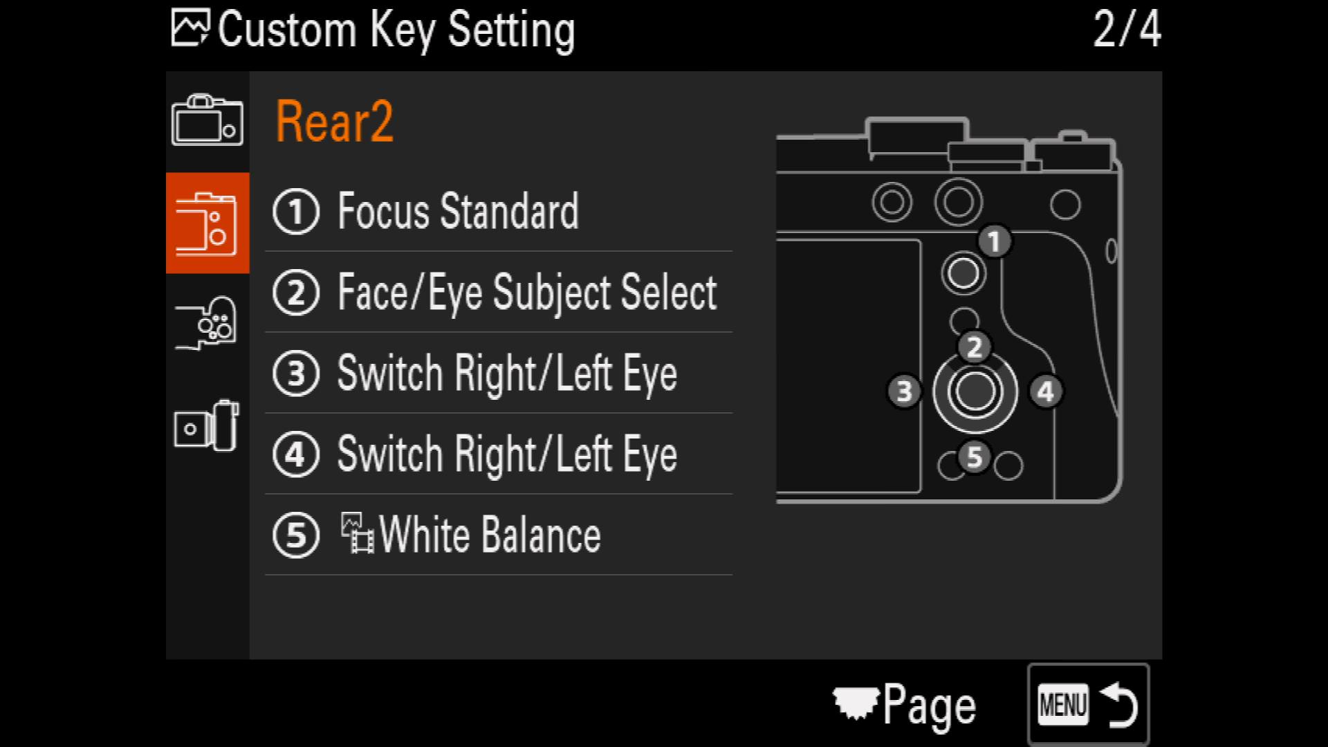 Alpha 1 Custom Key Setting Rear 2