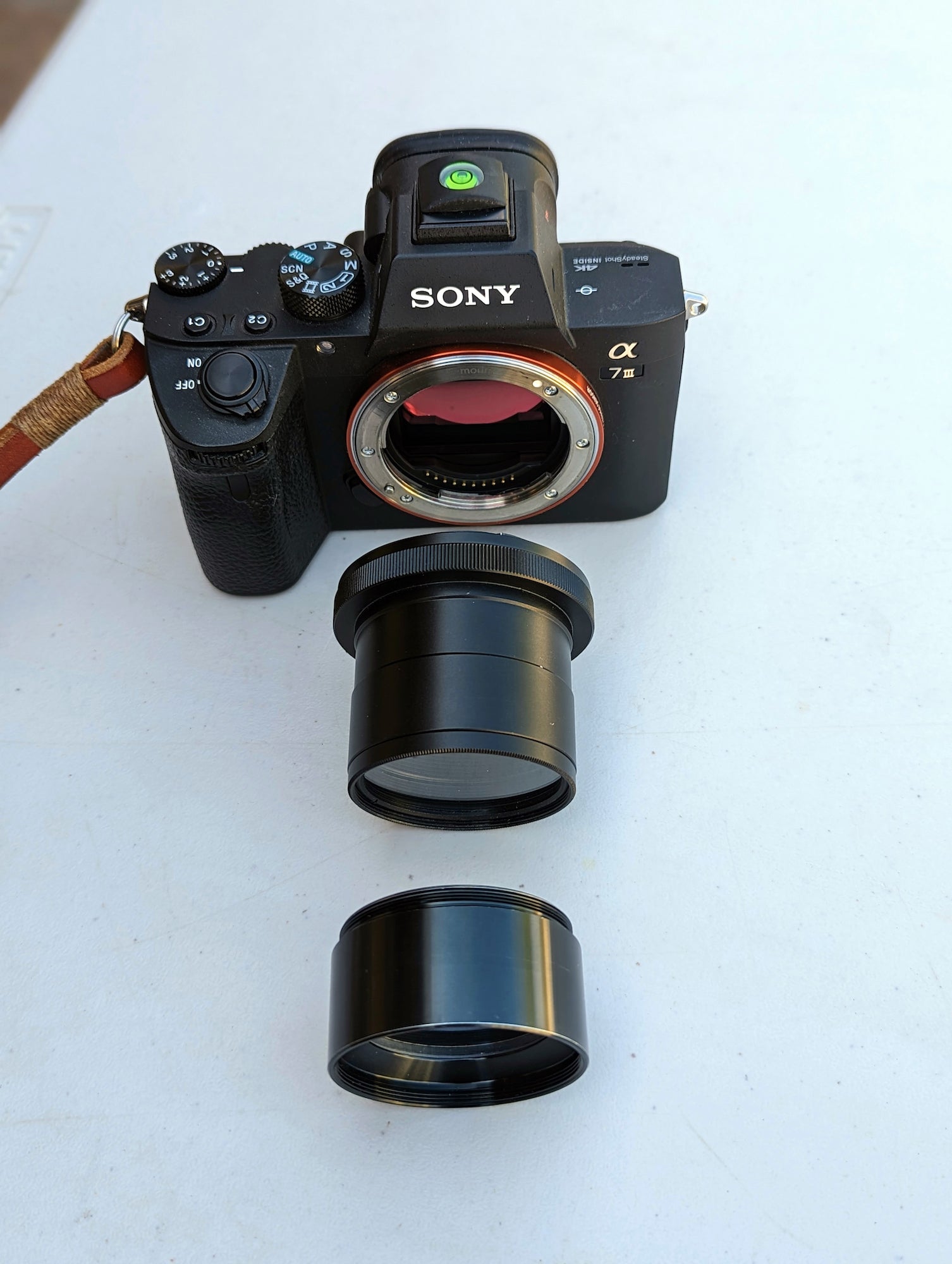 Alan Strauss' solar photography setup including the Sony Alpha 7 III