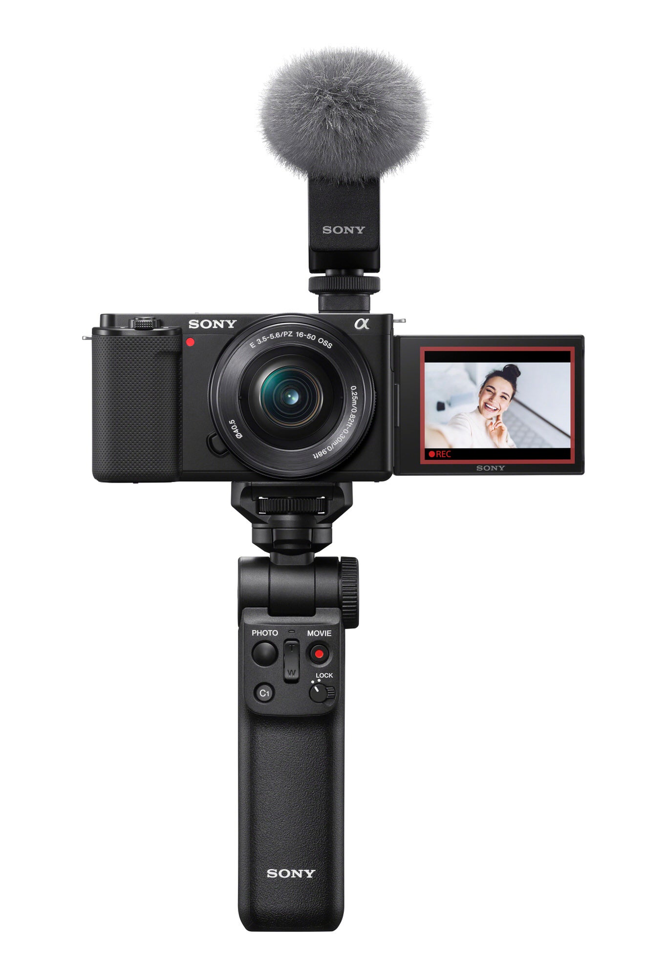 Sony ECM-B10 shotgun mic vlogging setup.
