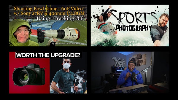 Sony sports photographers on YouTube