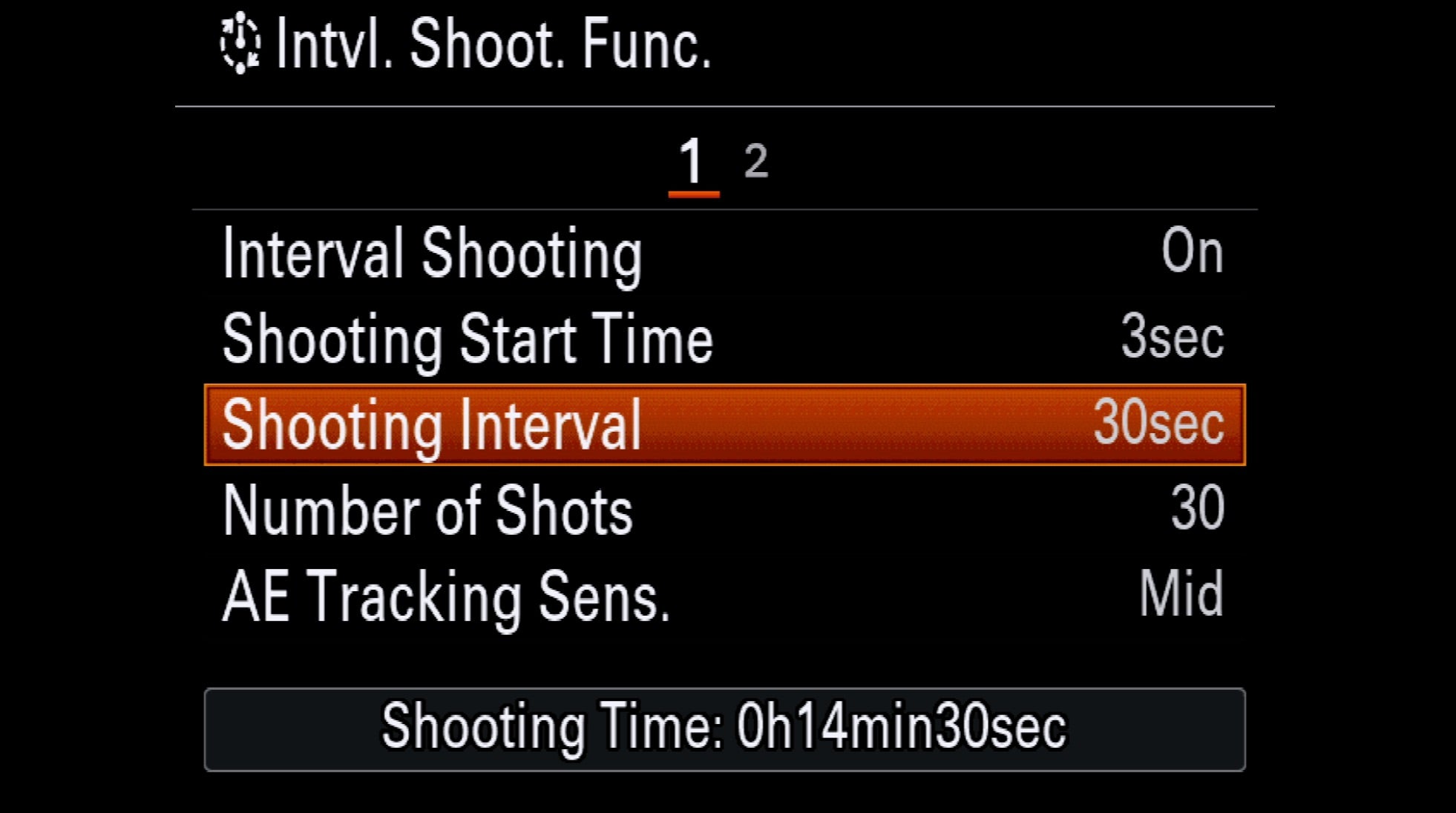 sony a73 timelapse