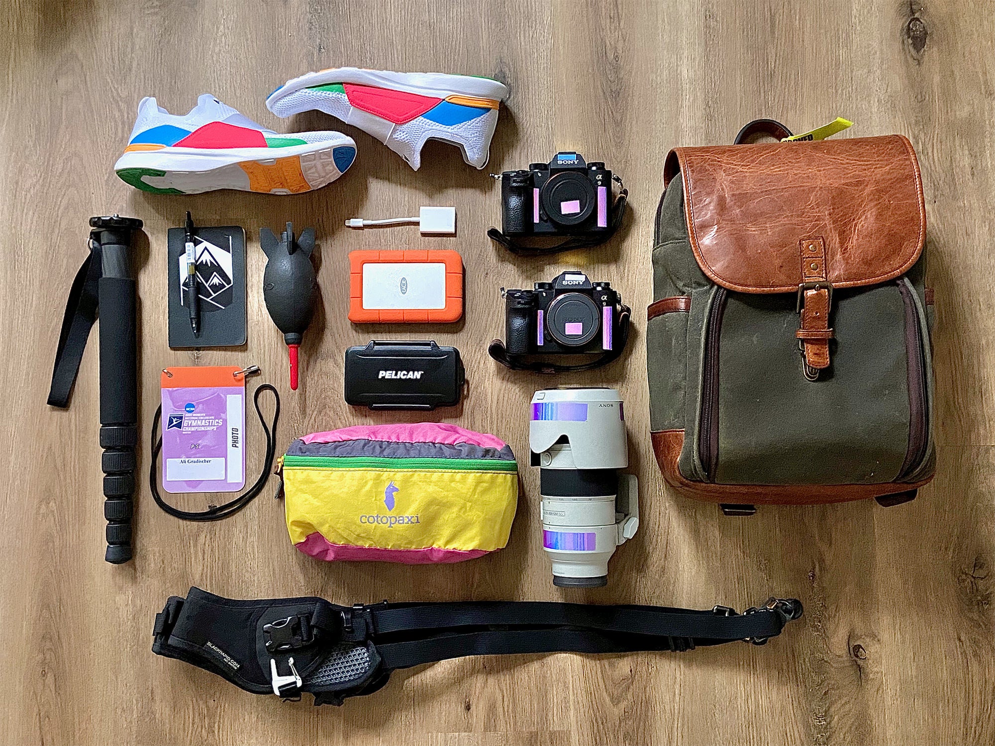 Ali Gradischer's Sony Alpha sports photography kit