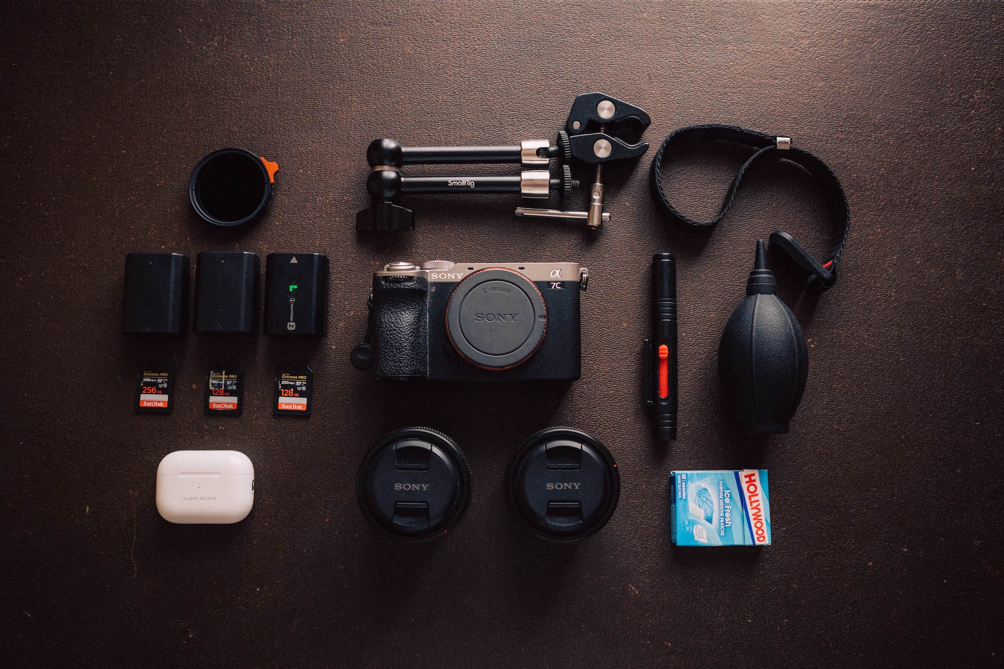 Amaury's kit for cinematic travel photos and video