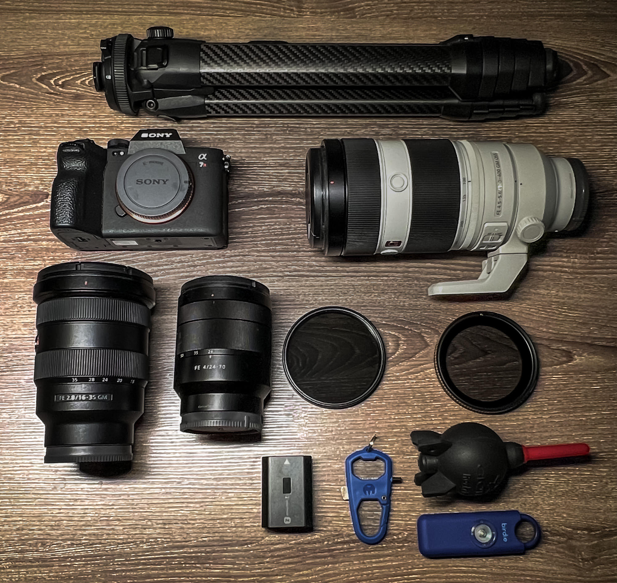 Amy Corcoran's outdoor photography kit