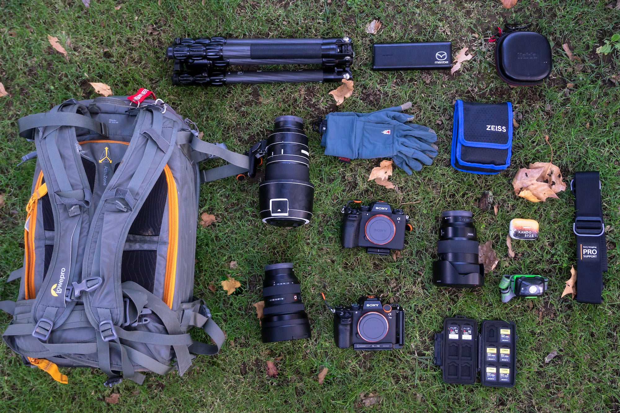 Andrew Eggers' gear for photography and timelapses