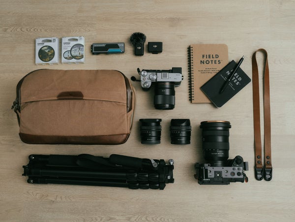 Dylan Blackburn's kit for travel photography and YouTube video creation