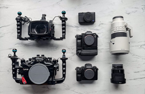 Jérémy Gonçalves' underwater kit