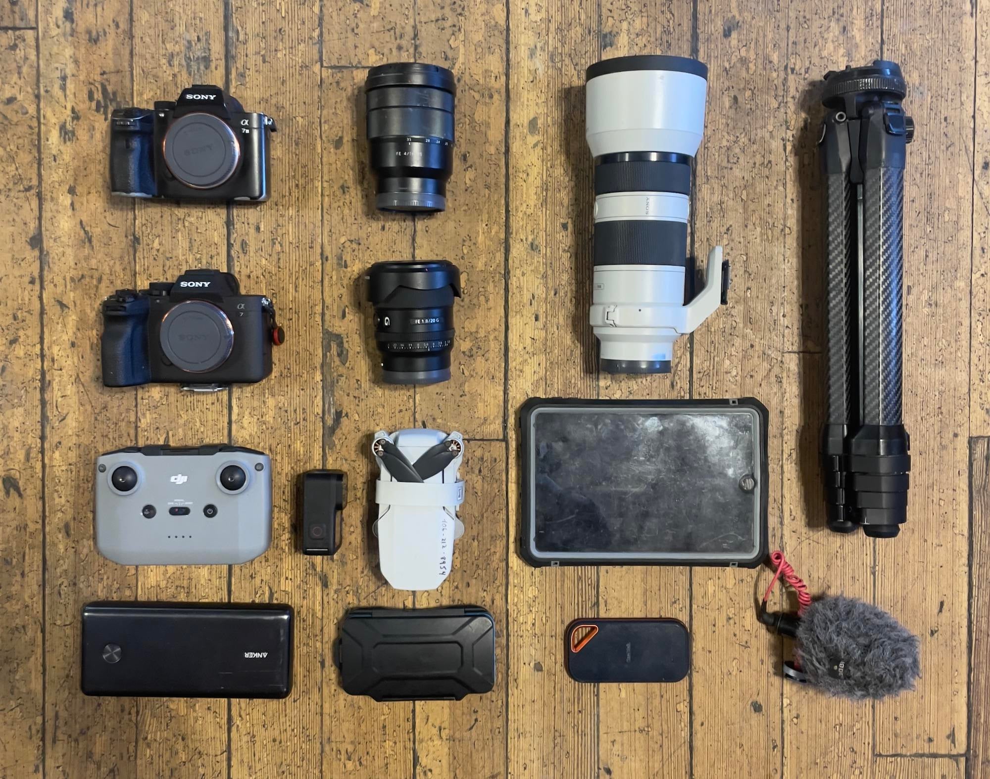 Jeff Oliver's photography and vlogging gear