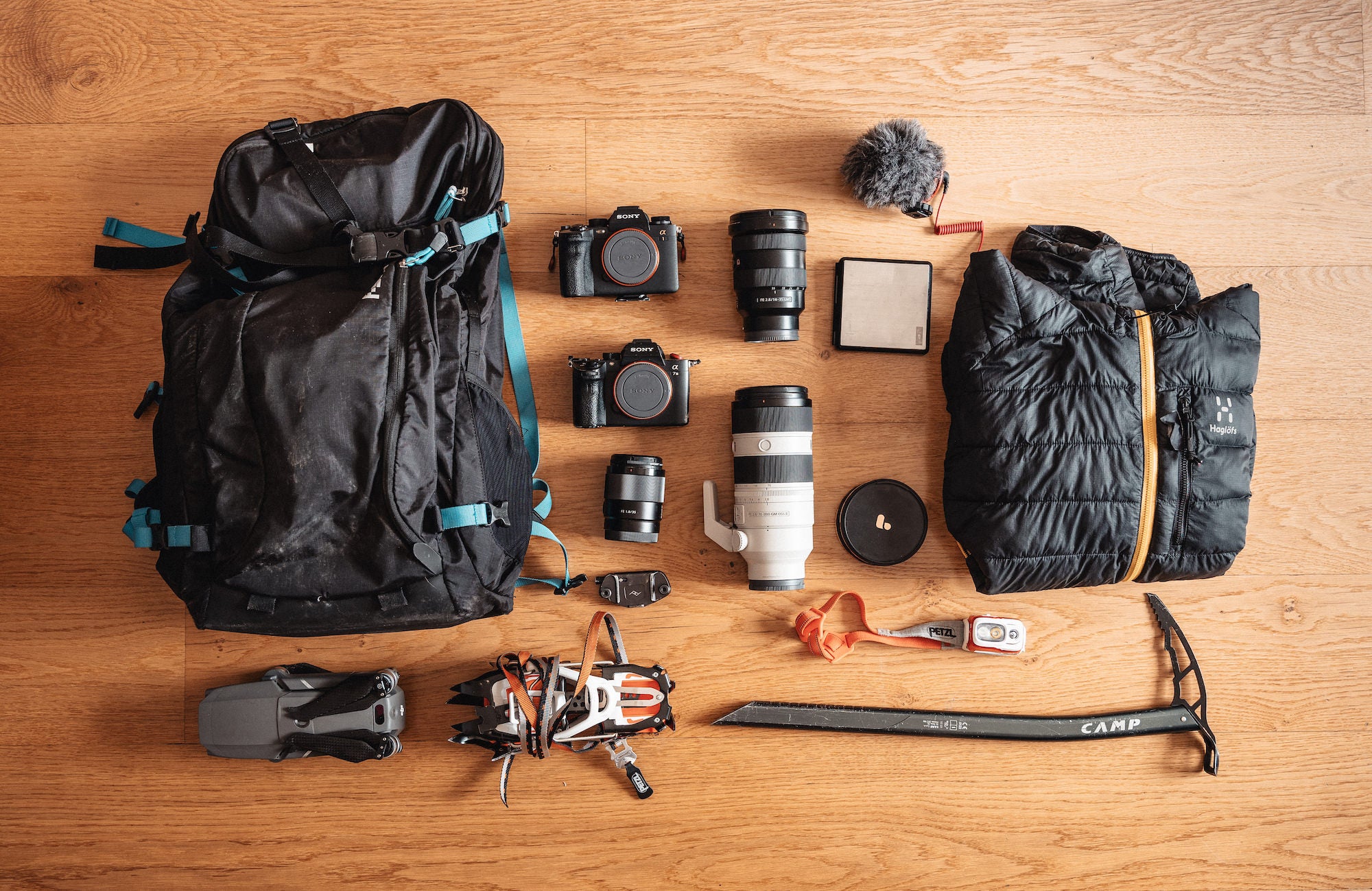 Mathis Decroux's kit for adventure photo and video