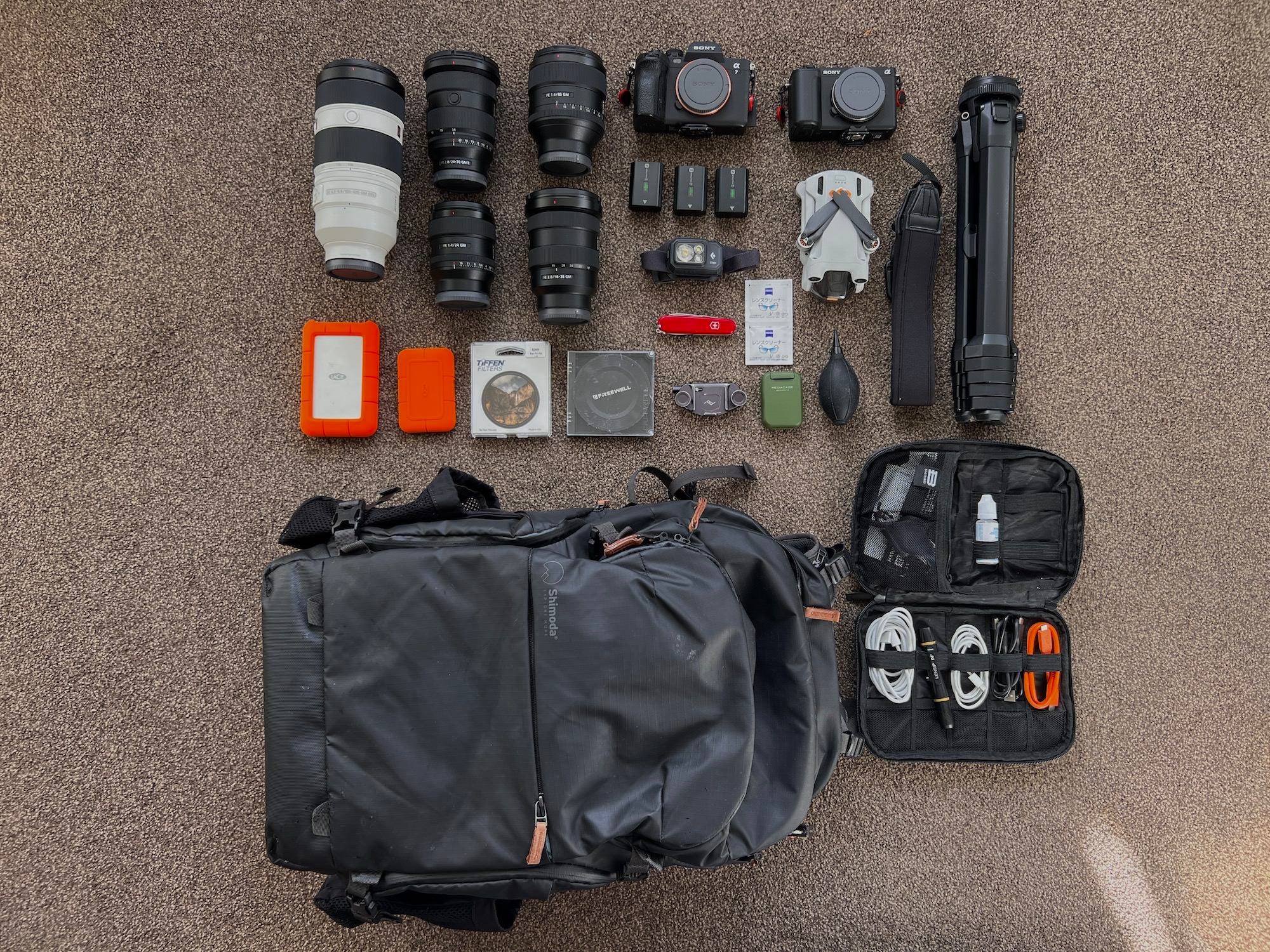 Scott Howes' travel and adventure photo and video kit