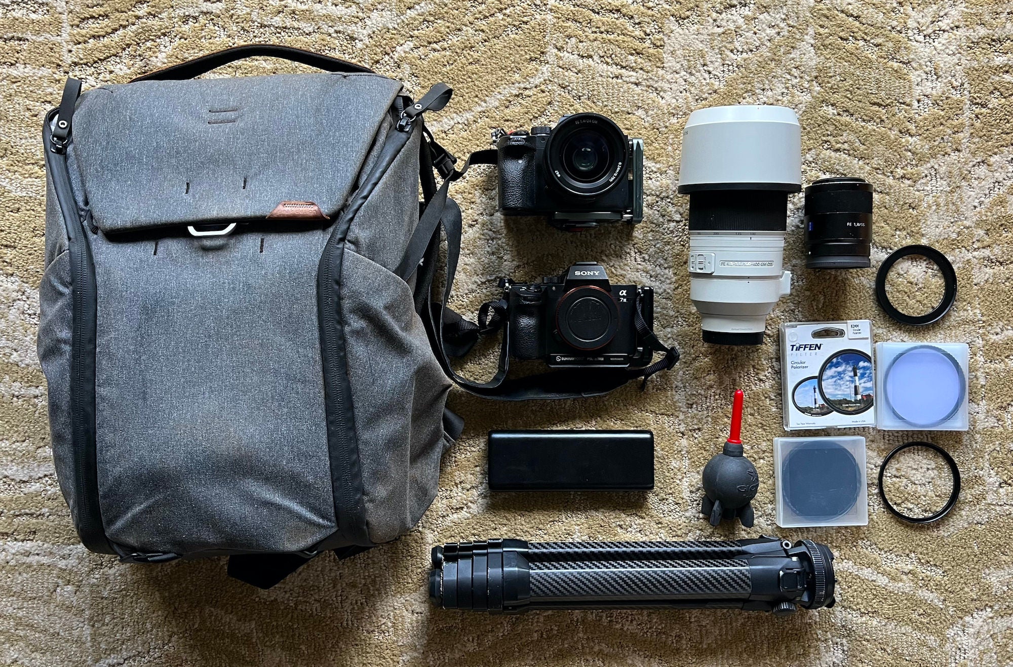 Shane Ware's travel and adventure photography kit