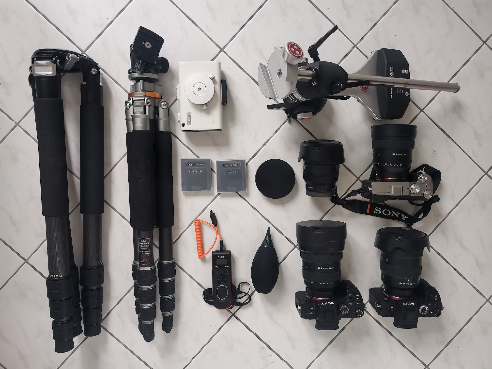 Stefan Liebermann's Sony Alpha kit for night sky photography