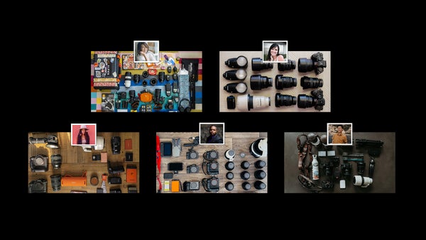 Explore the cameras, lenses and more these leading wedding photographers include in their kits