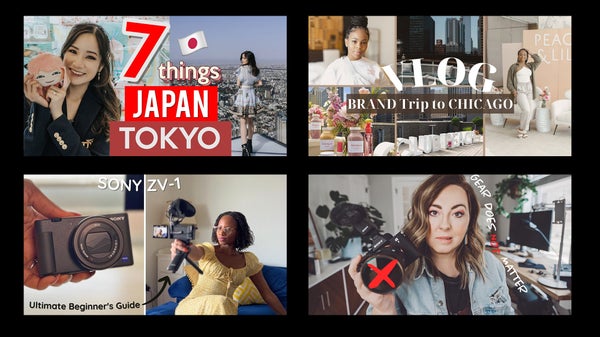 Lifestyle vloggers using Sony cameras