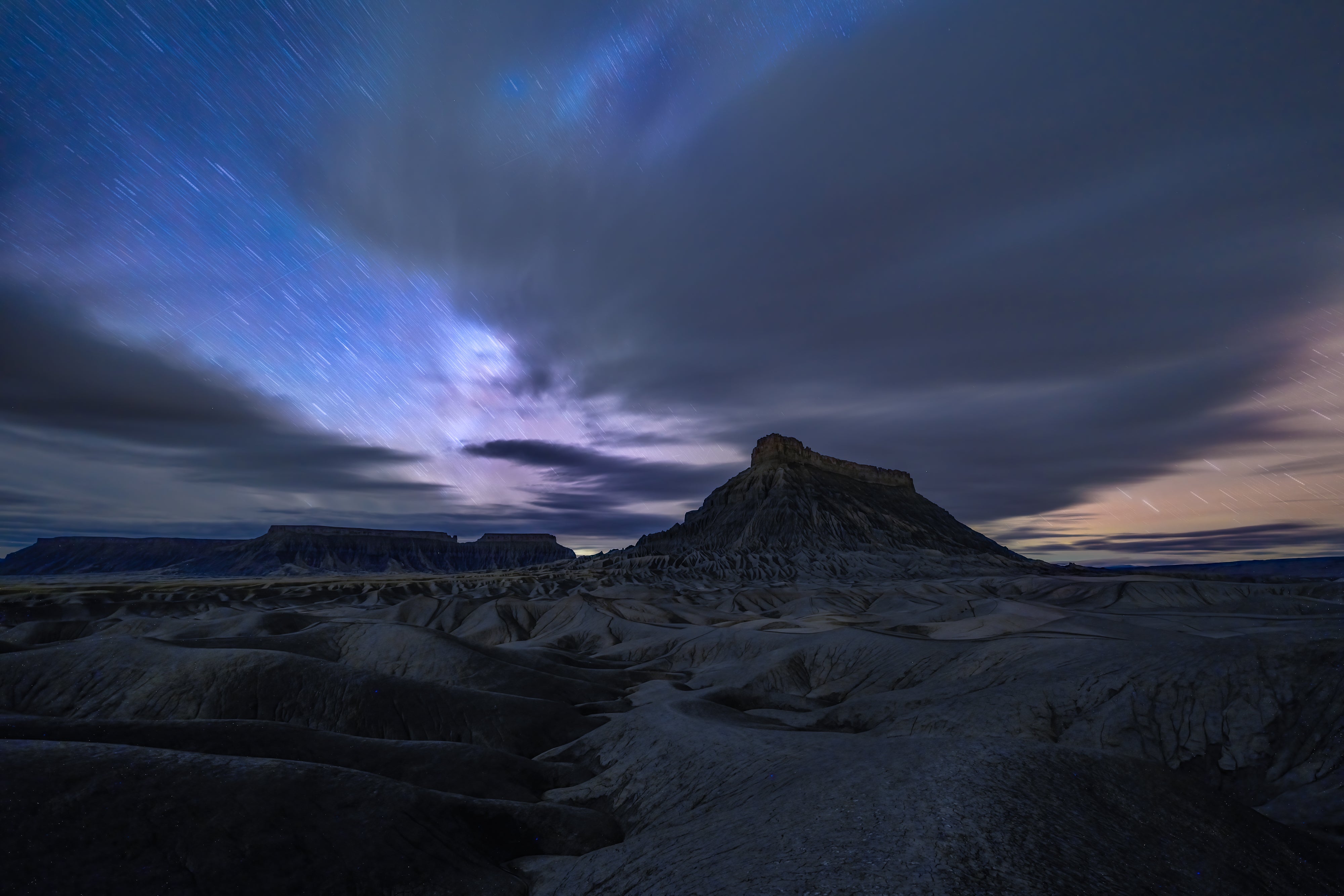 Nightscape of Goblin Valley