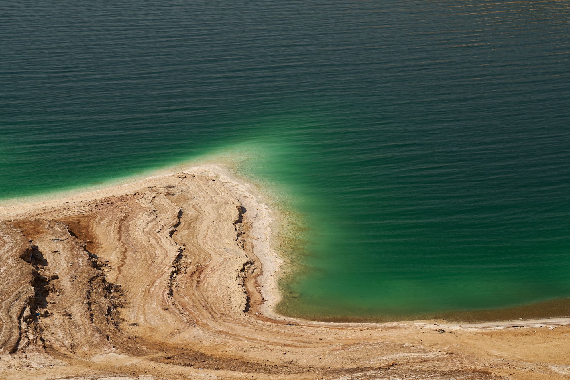 Coastline with green-blue water