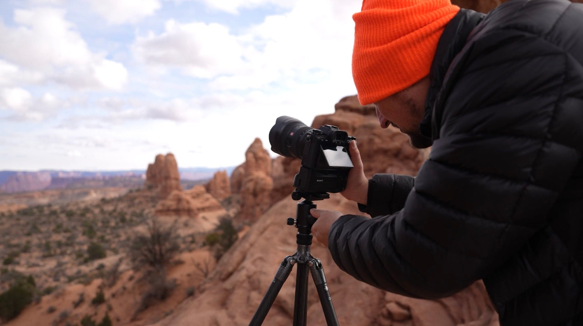 Sony Artisan and time-lapse photographer sets up his camera