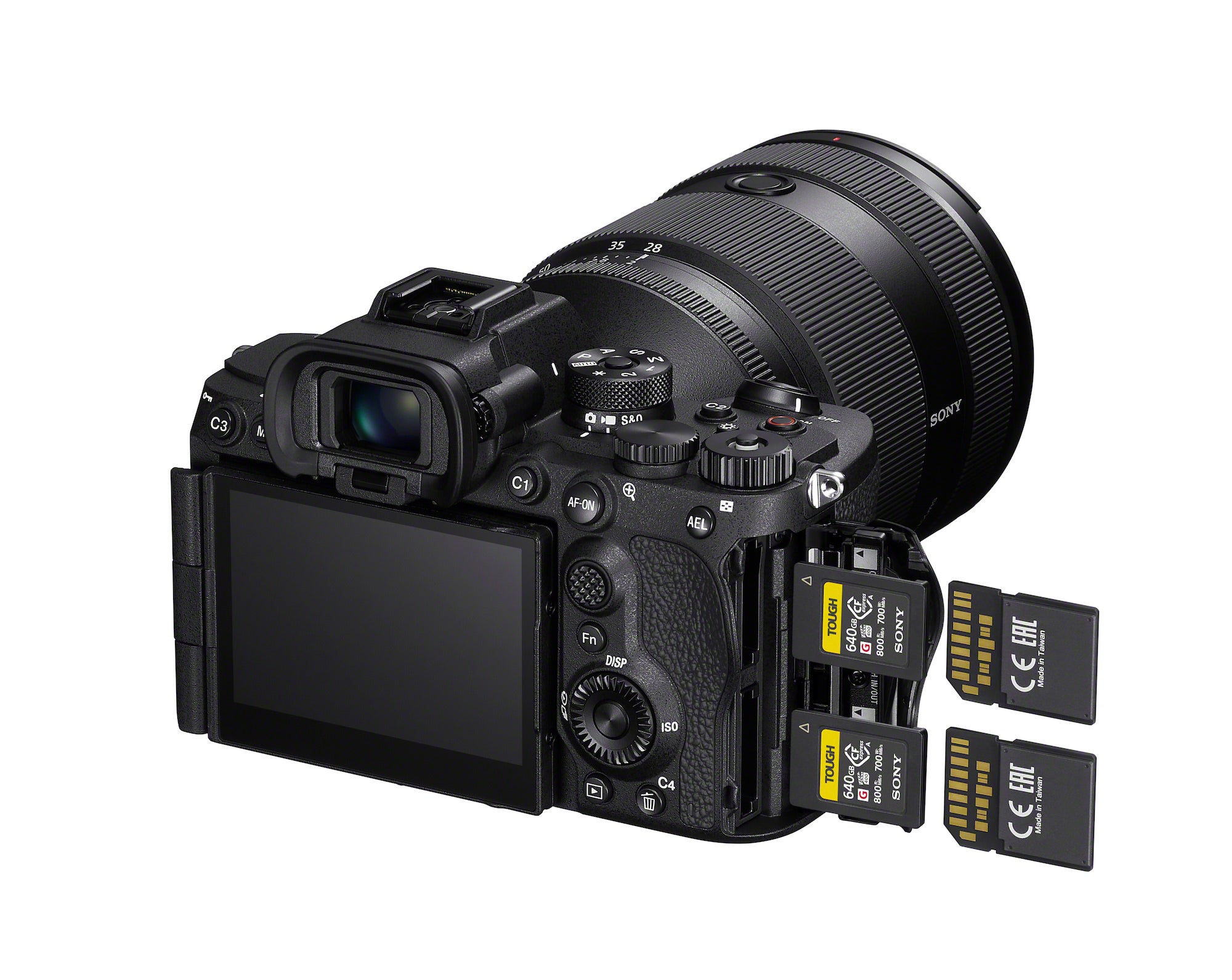 Sony A7R VI dual card slots accepting CFexpress Type A and SDXC cards