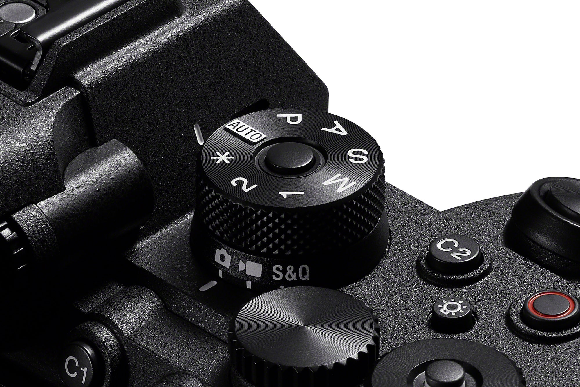 Sony A7R VI mode dial with new custom * position supporting 30 shooting modes