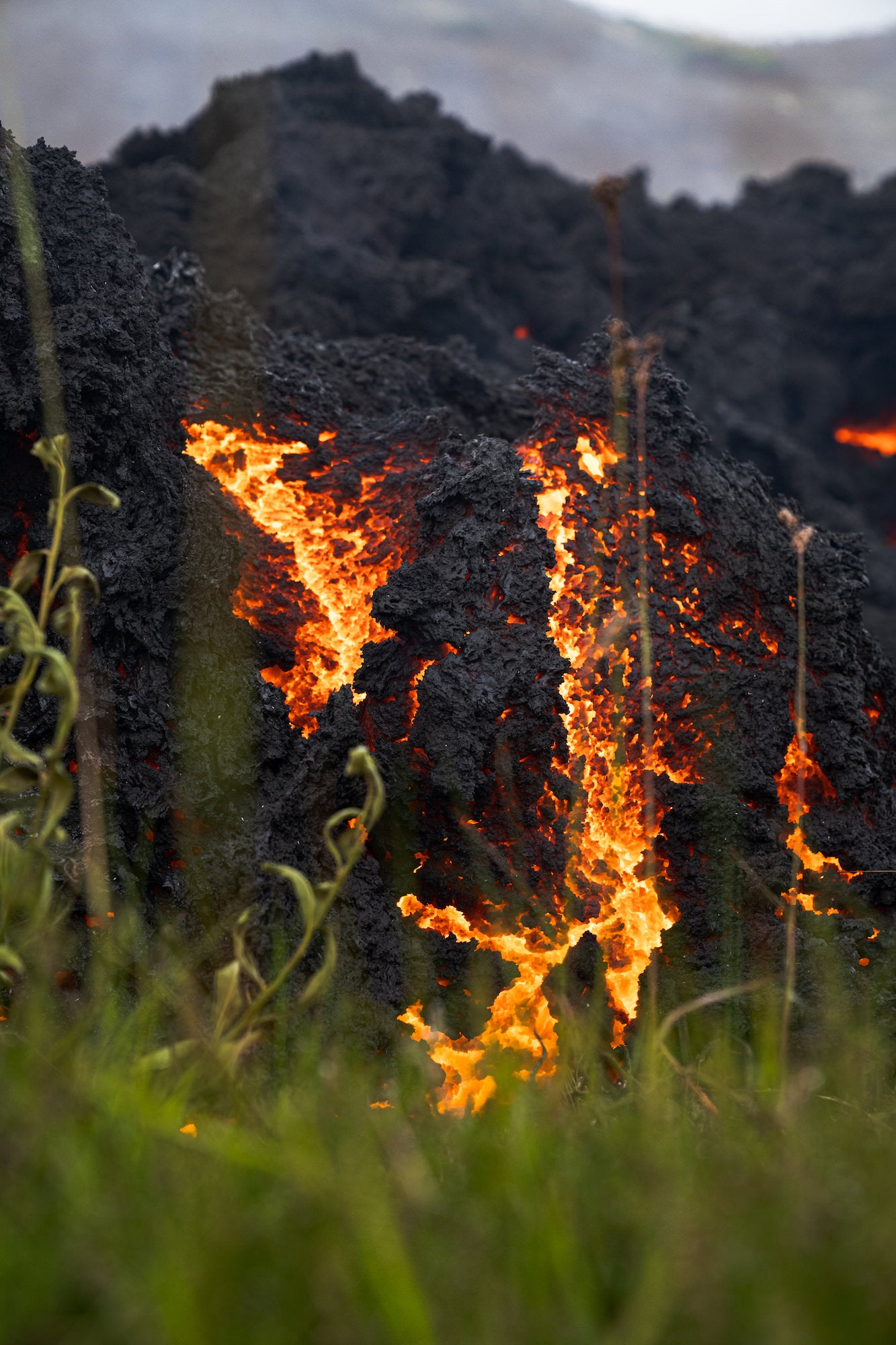 Lava from the July 2025 volcanic eruption in Iceland's Reykjanes peninsula.